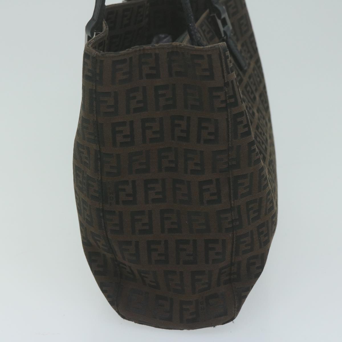 FENDI Zucchino Canvas Hand Bag Brown65750