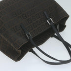FENDI Zucchino Canvas Hand Bag Brown65750