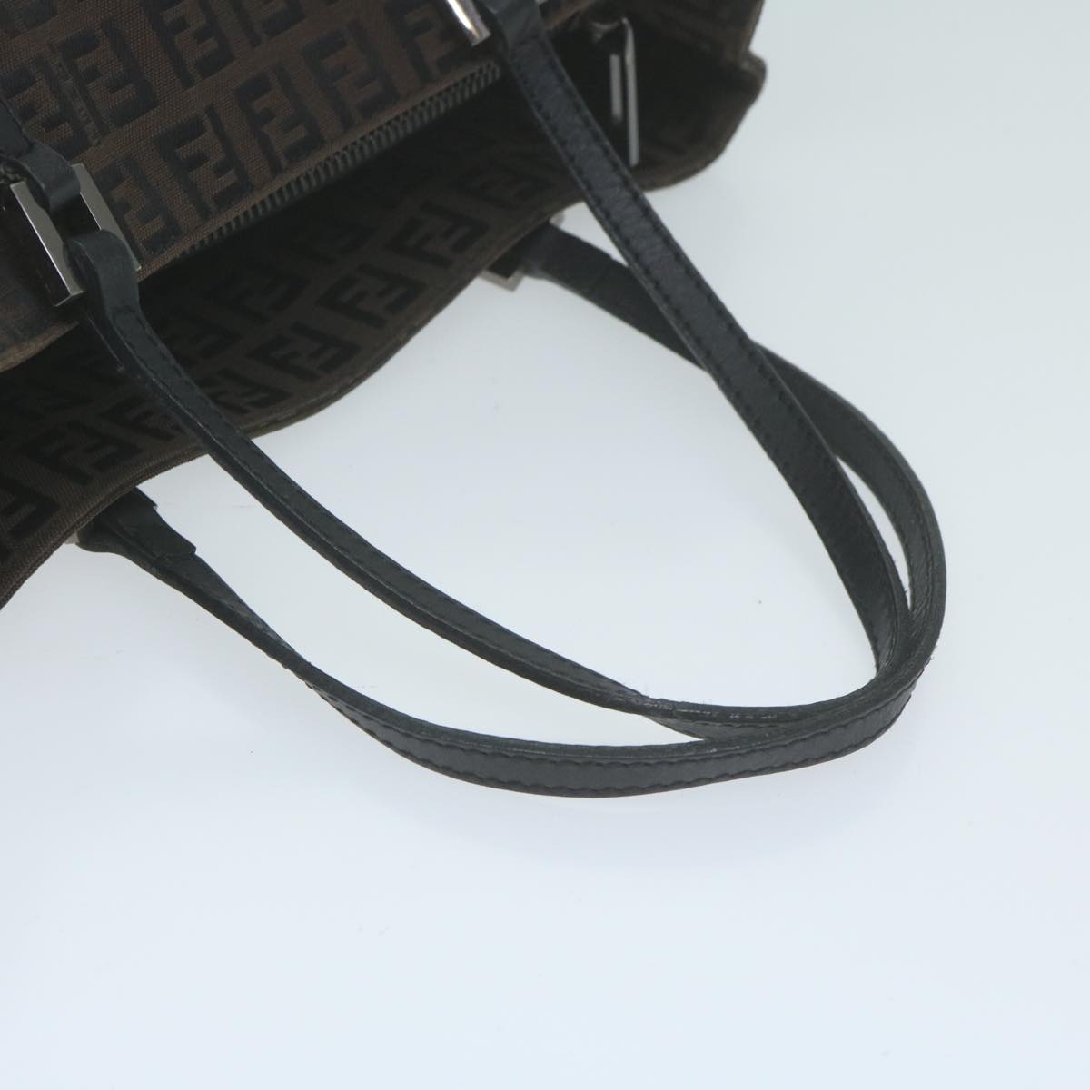 FENDI Zucchino Canvas Hand Bag Brown65750