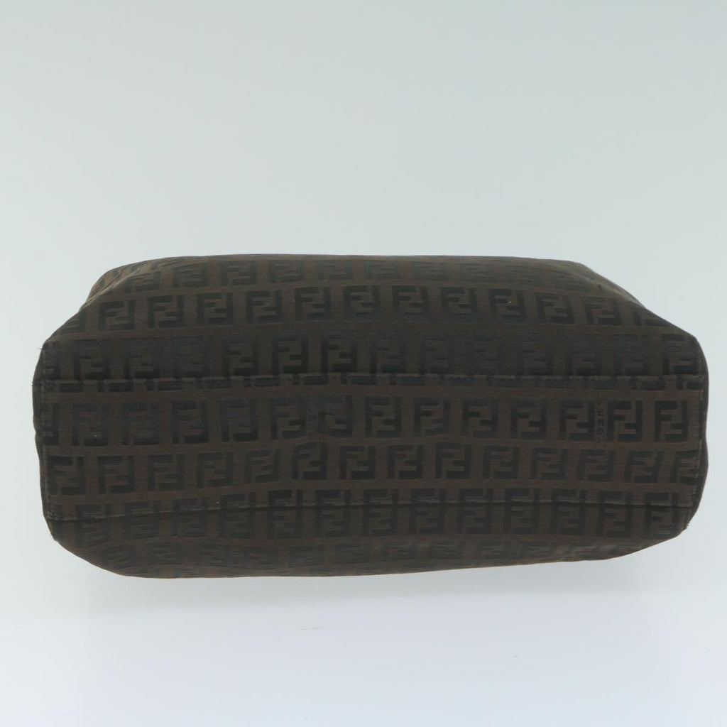 FENDI Zucchino Canvas Hand Bag Brown65750