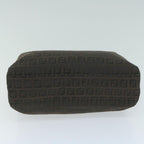 FENDI Zucchino Canvas Hand Bag Brown65750