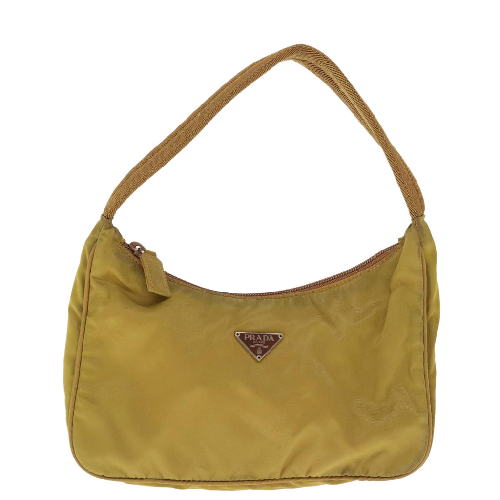 PRADA Hand Bag Nylon Khaki  65751