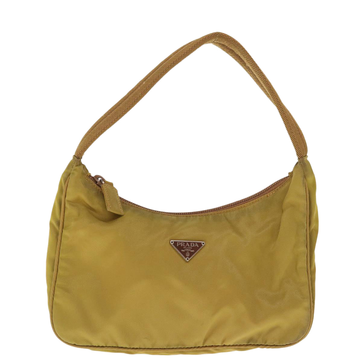 PRADA Hand Bag Nylon Khaki  65751