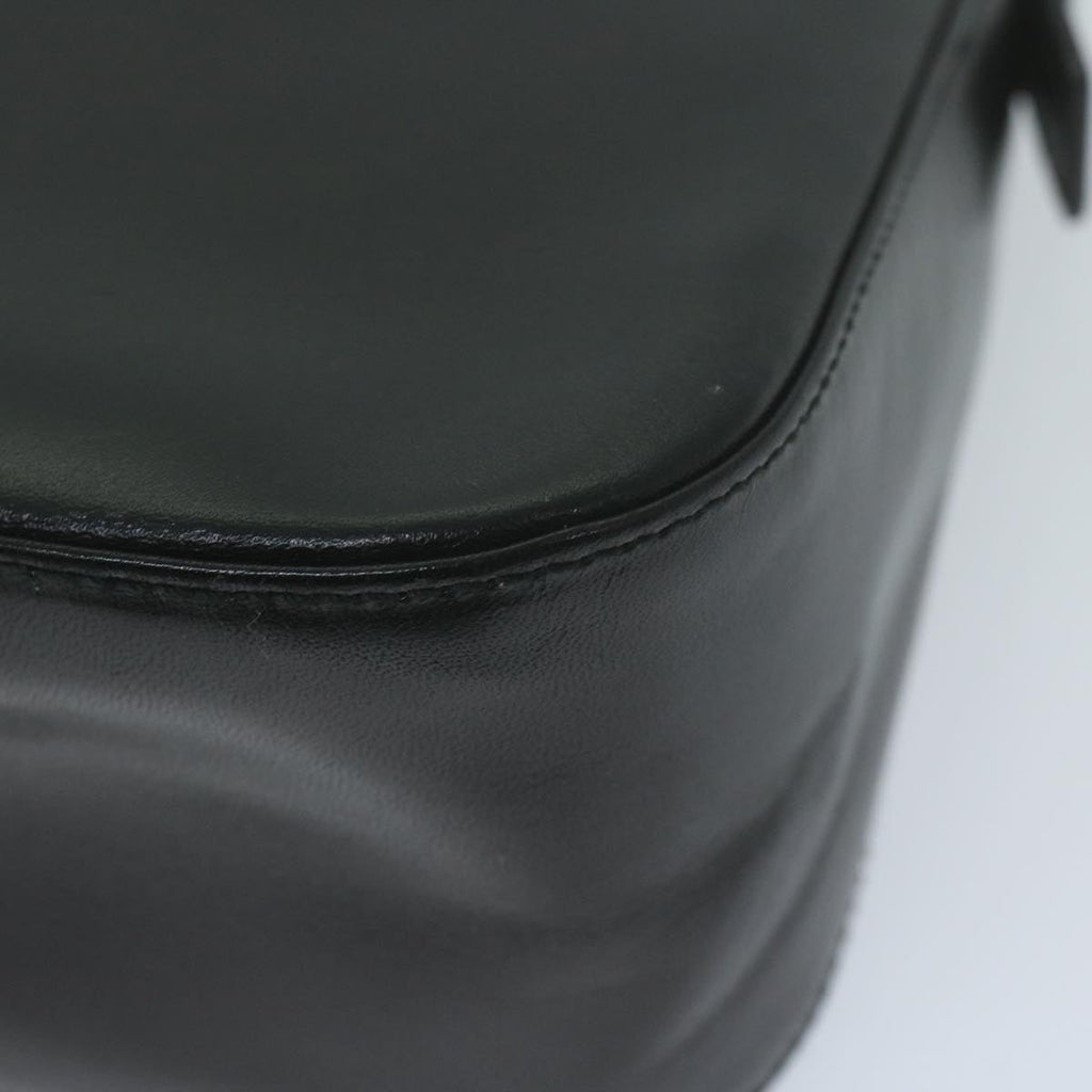 FENDI Mamma Baguette Shoulder Bag Leather Black65756