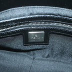 FENDI Mamma Baguette Shoulder Bag Leather Black65756
