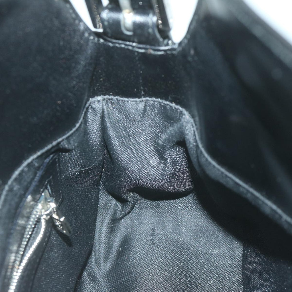 FENDI Mamma Baguette Shoulder Bag Leather Black65756