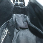 FENDI Mamma Baguette Shoulder Bag Leather Black65756