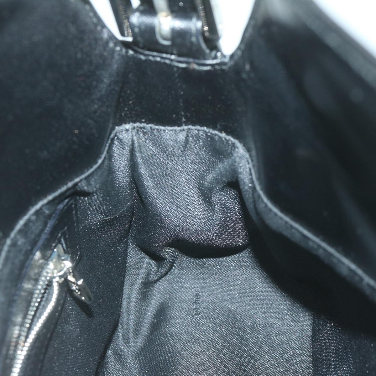 FENDI Mamma Baguette Shoulder Bag Leather Black65756