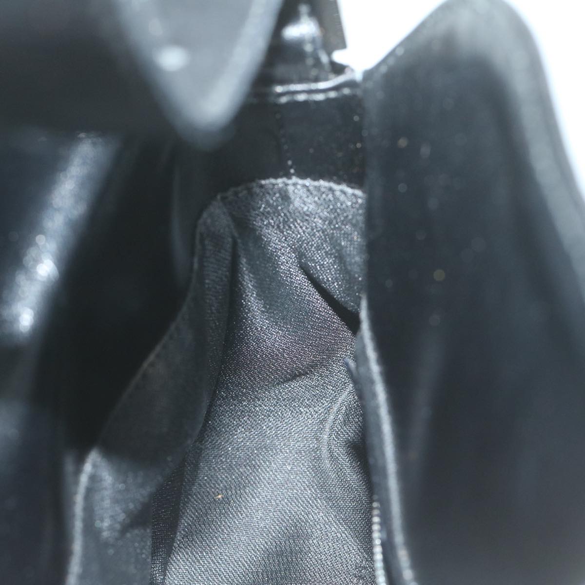 FENDI Mamma Baguette Shoulder Bag Leather Black65756