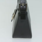 FENDI Mamma Baguette Shoulder Bag Leather Black65756