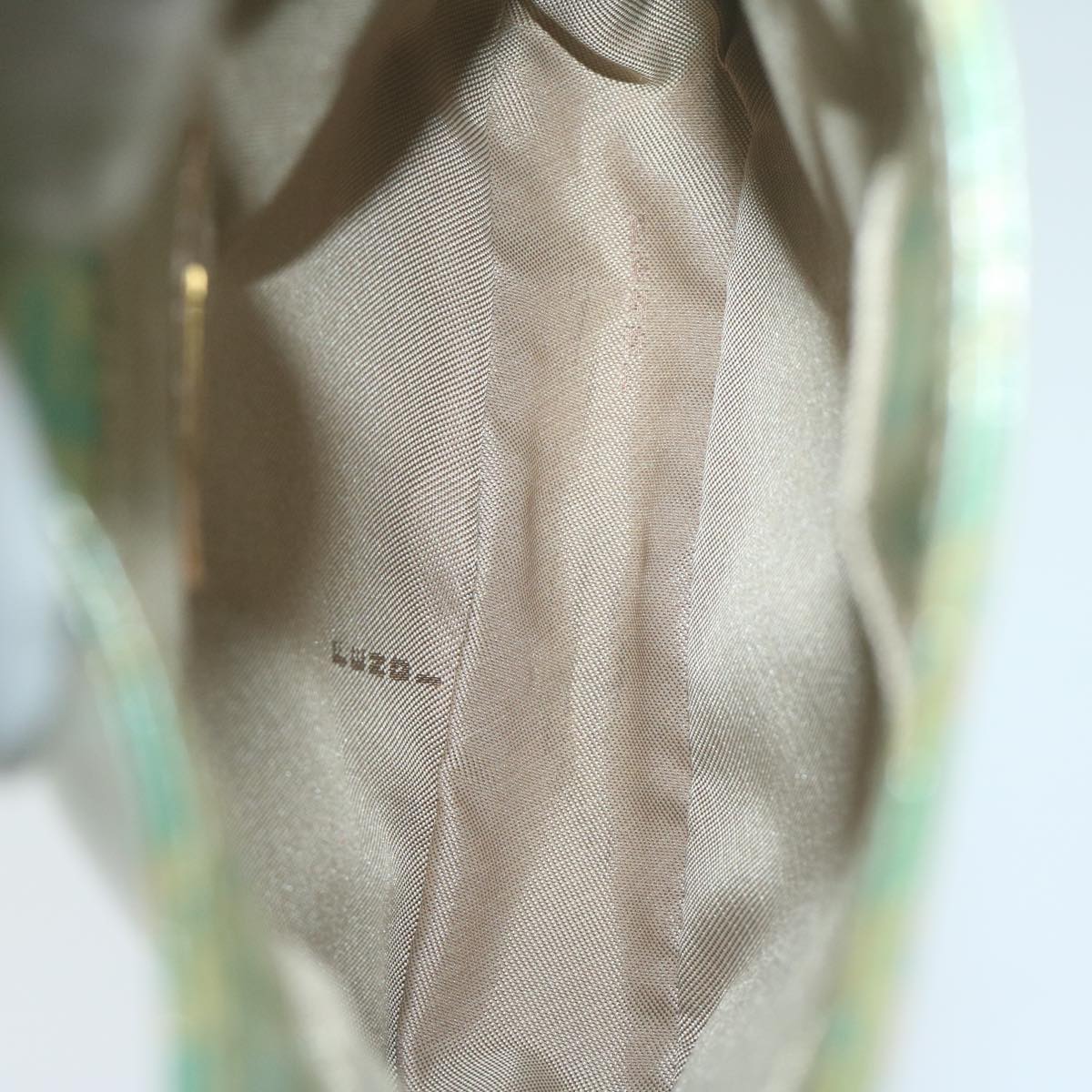 FENDI Zucchino Canvas Hand Bag Enamel Light Blue65767