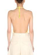 BOTTEGA VENETA V Neck Bodycon T-Shirt