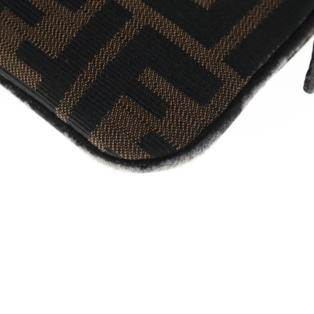 FENDI Zucca Canvas Mamma Baguette Shoulder Bag Brown65778