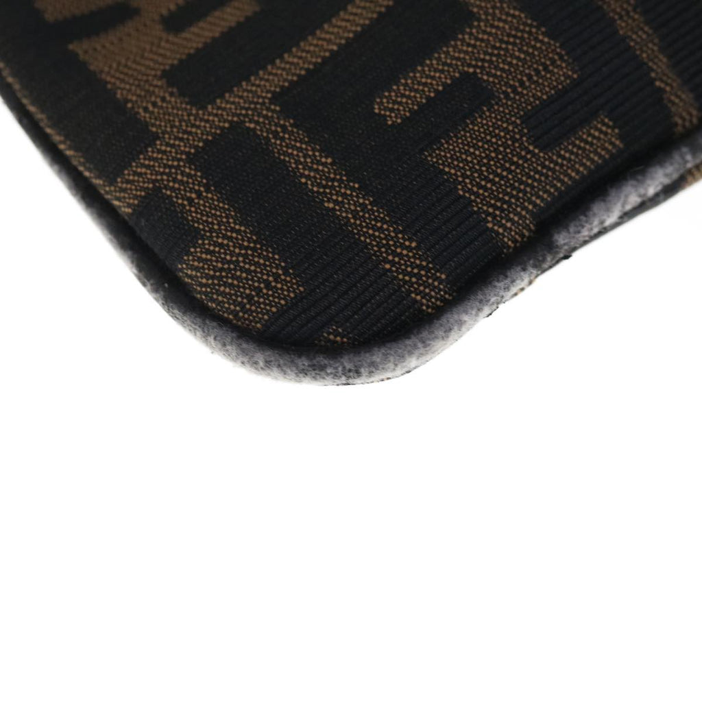 FENDI Zucca Canvas Mamma Baguette Shoulder Bag Brown65778