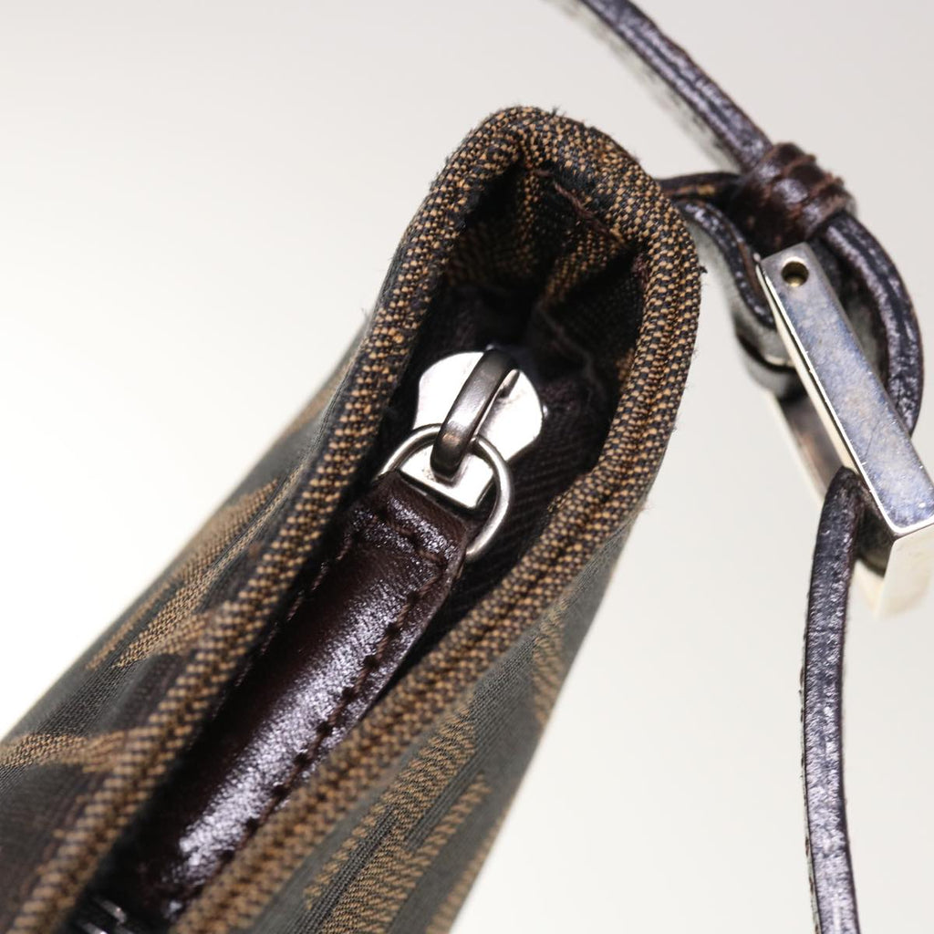FENDI Zucca Canvas Mamma Baguette Shoulder Bag Brown65778