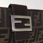 FENDI Zucca Canvas Mamma Baguette Shoulder Bag Brown65778
