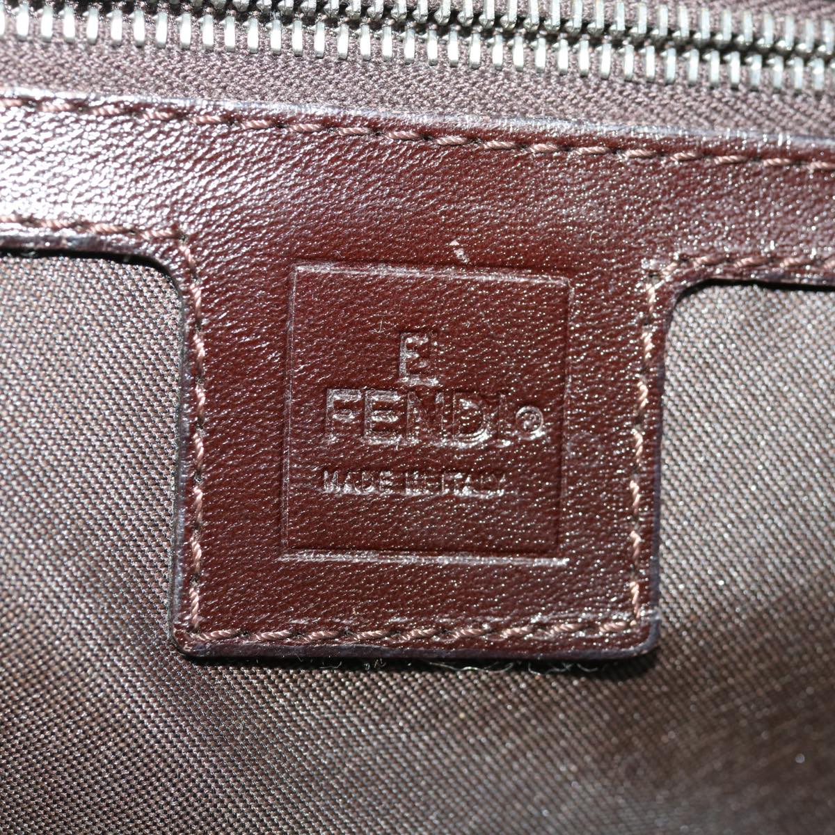 FENDI Zucca Canvas Mamma Baguette Shoulder Bag Brown65778