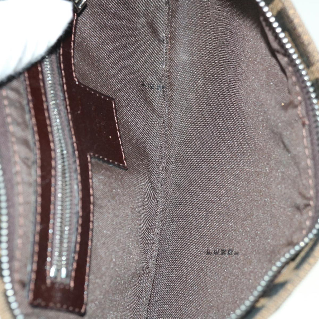 FENDI Zucca Canvas Mamma Baguette Shoulder Bag Brown65778