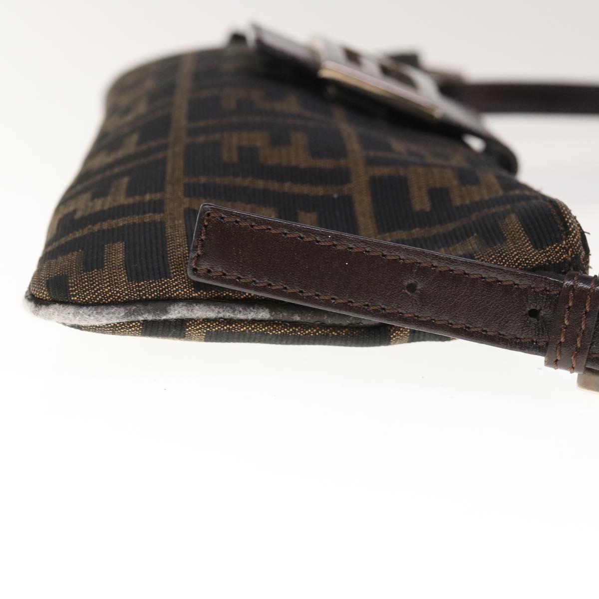 FENDI Zucca Canvas Mamma Baguette Shoulder Bag Brown65778