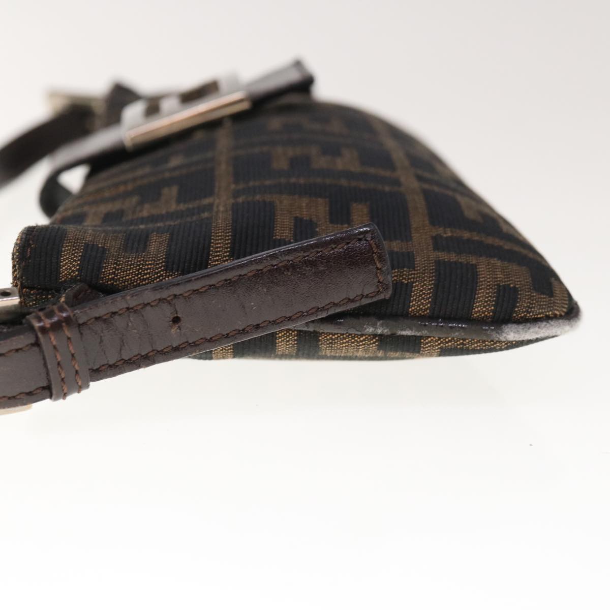 FENDI Zucca Canvas Mamma Baguette Shoulder Bag Brown65778