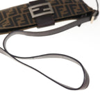 FENDI Zucca Canvas Mamma Baguette Shoulder Bag Brown65778