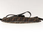 FENDI Zucca Canvas Mamma Baguette Shoulder Bag Brown65778