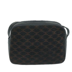 CELINE Macadam Canvas Shoulder Bag Navy  65782