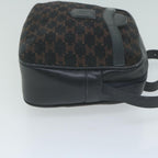 CELINE Macadam Canvas Shoulder Bag Navy  65782