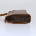 CELINE Macadam Canvas Clutch Bag PVC Brown  65785