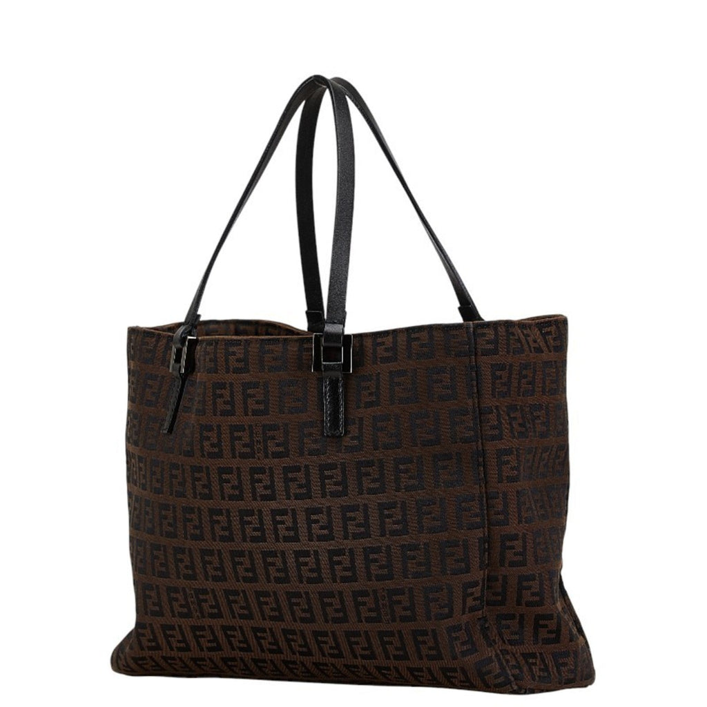 Fendi   Canvas Leather Handbag Tote Bag ()
