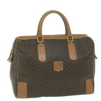 CELINE Macadam Canvas Boston Bag PVC Brown  65800