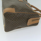 CELINE Macadam Canvas Boston Bag PVC Brown  65800