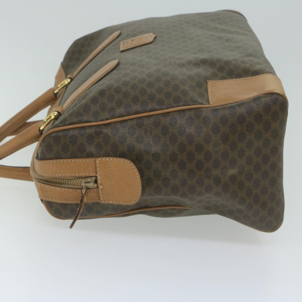 CELINE Macadam Canvas Boston Bag PVC Brown  65800