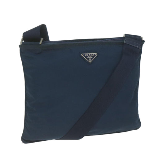 PRADA Shoulder Bag Nylon Navy  65820