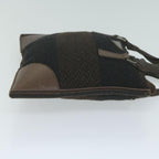 PRADA Hand Bag Wool Brown  65824