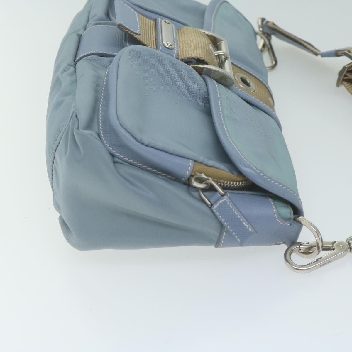 PRADA Shoulder Bag Nylon Light Blue  65827