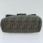 FENDI Zucca Canvas Hand Bag Black Brown65831