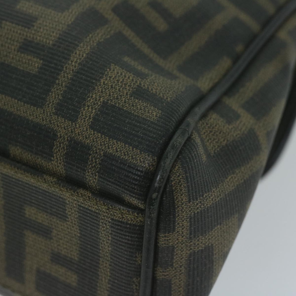 FENDI Zucca Canvas Hand Bag Black Brown65831
