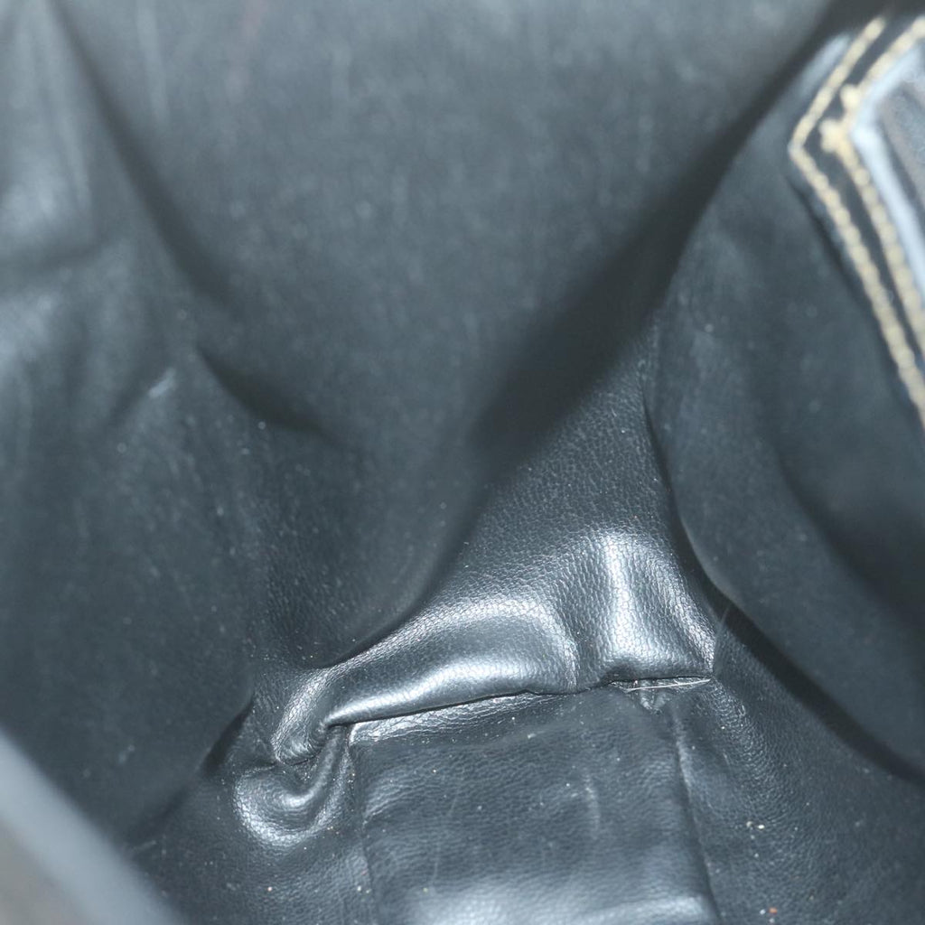 FENDI Zucca Canvas Hand Bag Black Brown65831