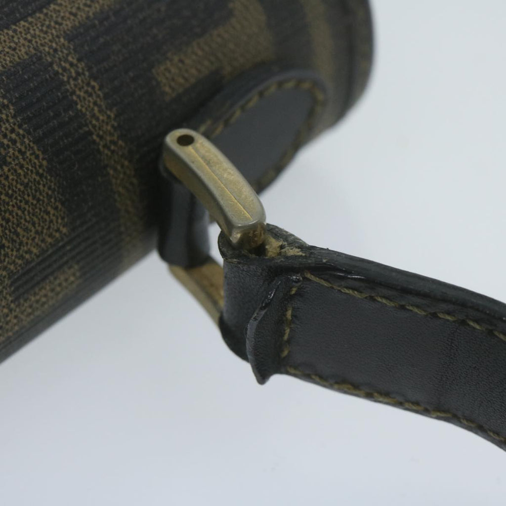 FENDI Zucca Canvas Hand Bag Black Brown65831