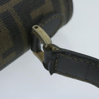 FENDI Zucca Canvas Hand Bag Black Brown65831