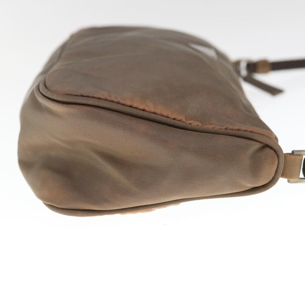 PRADA Accessory Pouch Nylon Brown  65832