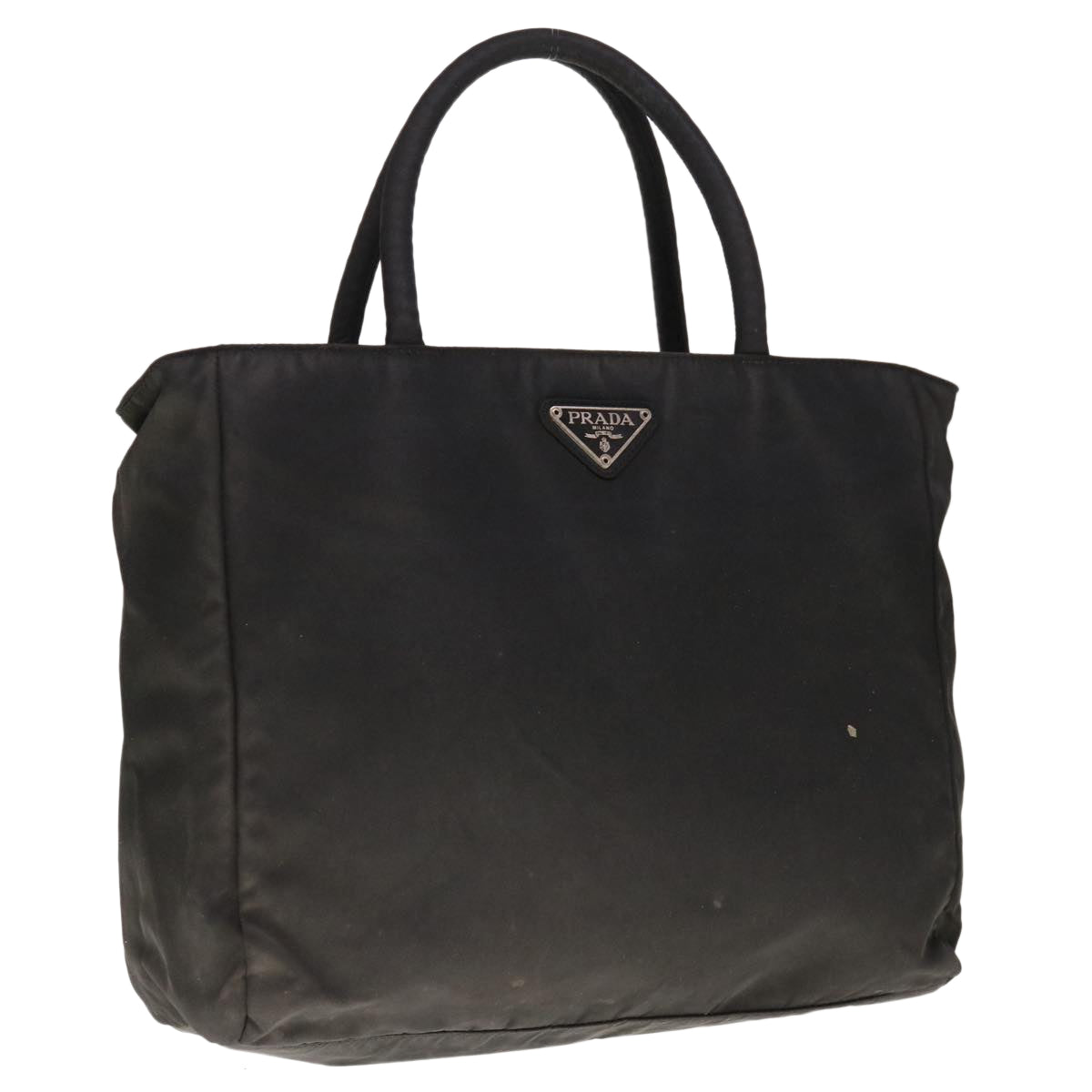 PRADA Hand Bag Nylon Black  65834