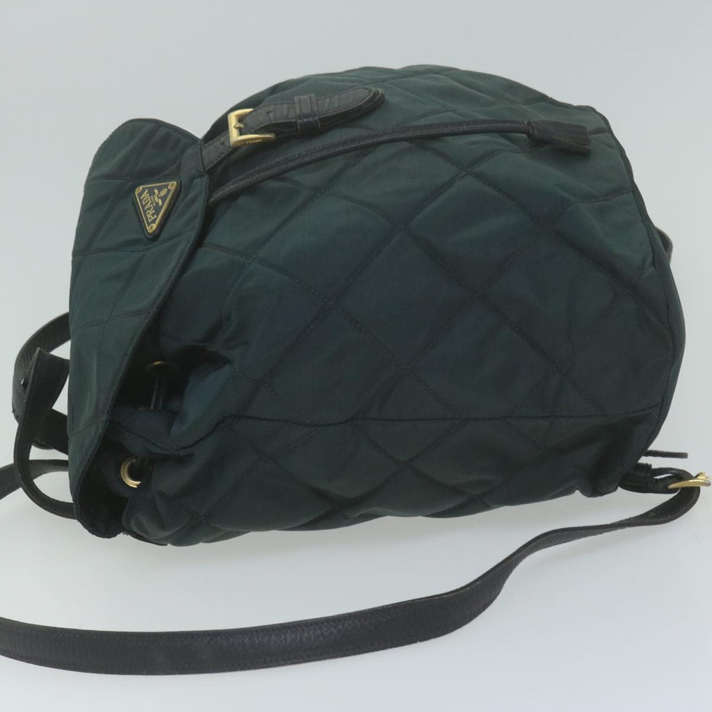 PRADA Quilted Backpack Nylon Navy  65835