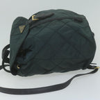 PRADA Quilted Backpack Nylon Navy  65835