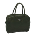 PRADA Hand Bag Nylon Khaki  65836