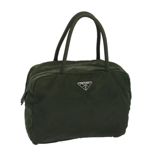 PRADA Hand Bag Nylon Khaki  65836