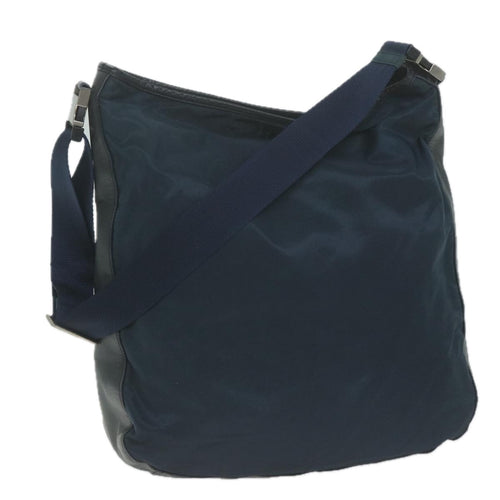 PRADA Shoulder Bag Nylon Navy  65837