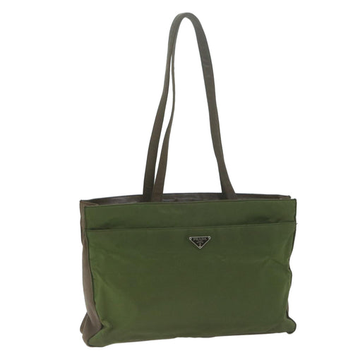 PRADA Shoulder Bag Nylon Khaki  65840