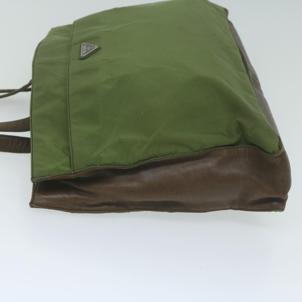 PRADA Shoulder Bag Nylon Khaki  65840